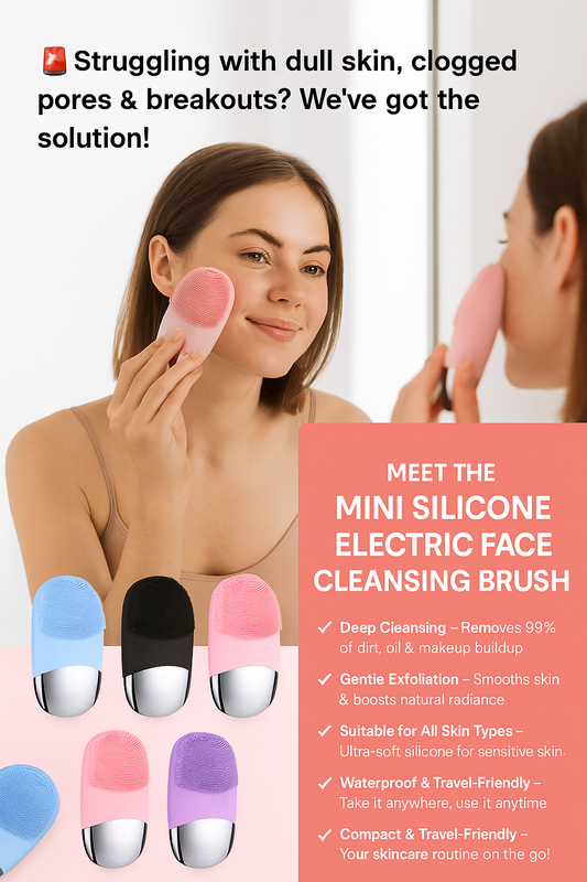 Mini Silicone Electric Face Cleansing Brush